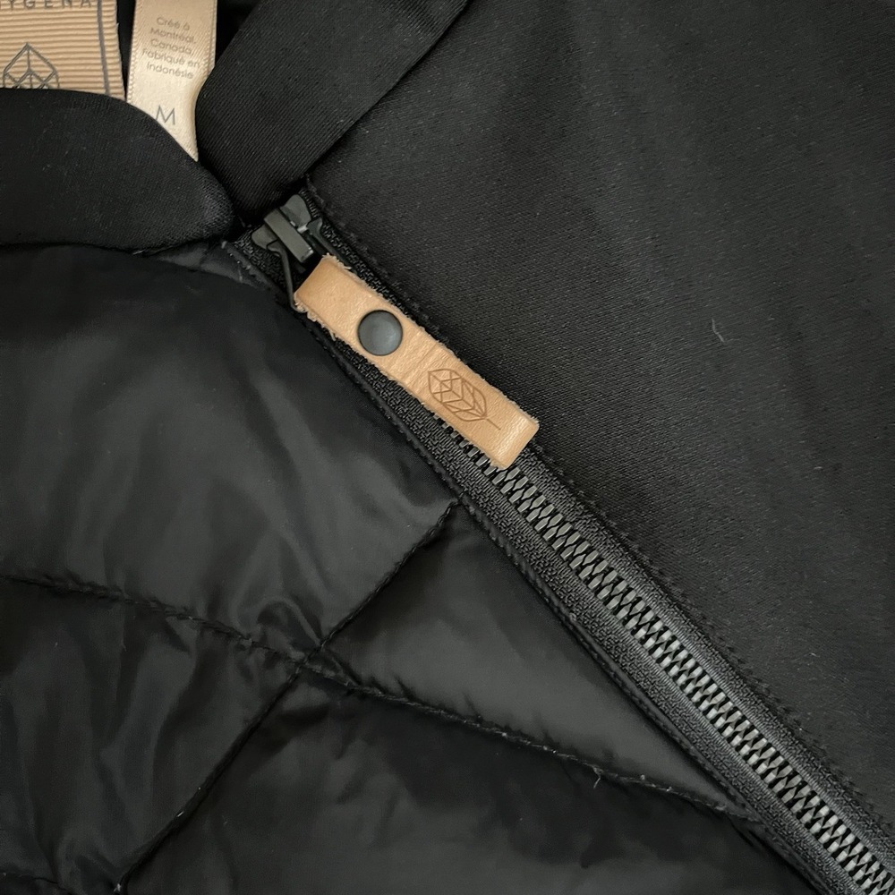 Indygena Down Jacket Womens Medium Pullover Black… - image 3